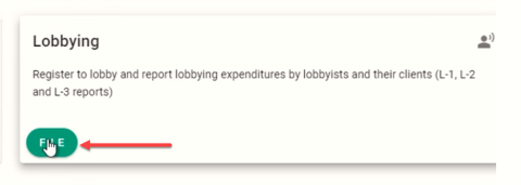 Lobbying card